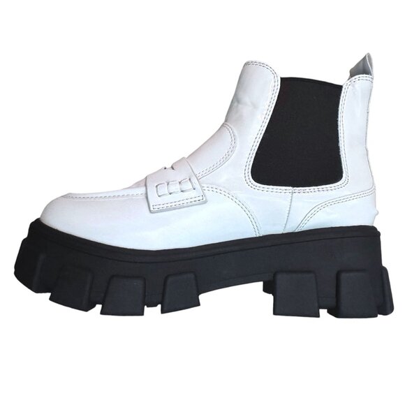 Circus By Sam Edelman Womens Dia Chelsea Platform White Boots Size 7 NWOB - Picture 3 of 10